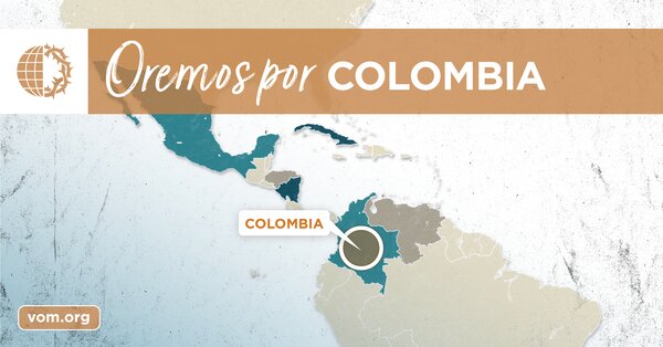 Map of Colombia's location
