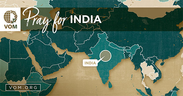 Map of India's location