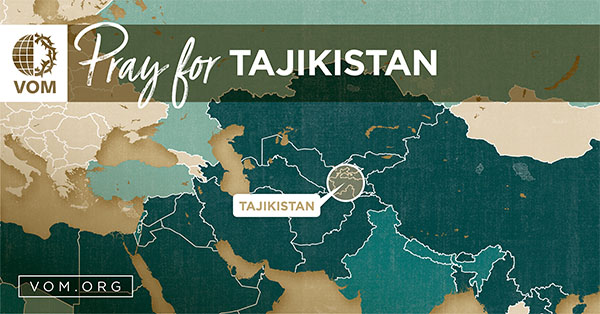 Map of Tajikistan's location